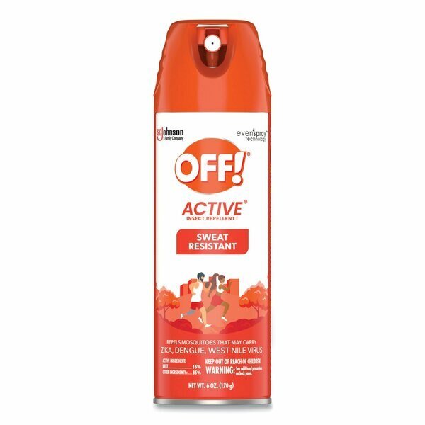 ACTIVE Insect Repellent, 6 oz Aerosol Spray, 12PK, Off, Mfr#: 334678